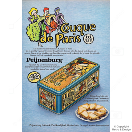 Vintage Peijnenburg Koekblik – Couque de Paris (ca. 1980–1989)