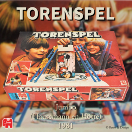 TORENSPEL een vintage spel uit 1981 van Jumbo (Hausemann en Hötte)