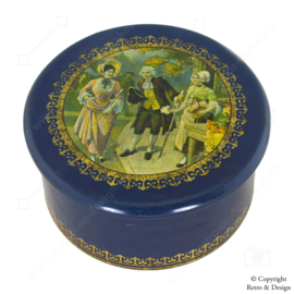 Victorian Tin with Romantic Imagery from the Wig Era