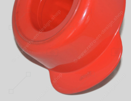 Vintage plastic jaren 70 handcitruspers van Emsa in rood met wit