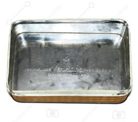 Rectangular vintage tin with separate lid for "Verkade" Langetjes