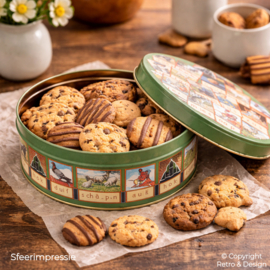 Vintage Aap Noot Mies Trommel, naar Klassiek Leesplankje