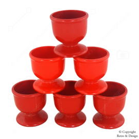 Vintage Emsa Plastic Egg Cups – Set of 6 (1970s)