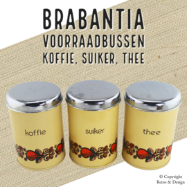 "Vintage Brabantia Canister Set: Timeless Class for the Kitchen"