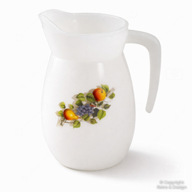 Jarra Arcopal Fruits de France – Jarra Vintage Francesa de Cristal Opalino para Agua / Zumo – 0,5 L