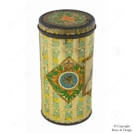 Vintage Biscuit Tin Commemorating the Marriage of Princess Juliana and Prince Bernhard