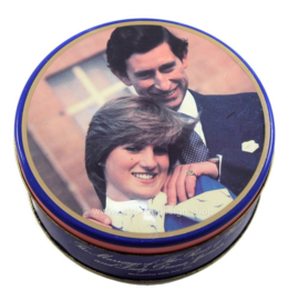 Vintage koekblik "Huwelijk Charles & Diana" uit 1981