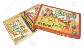 Vintage caprice knutseldoos met chenilledraad (buigdraad) en voorbeeldkaarten