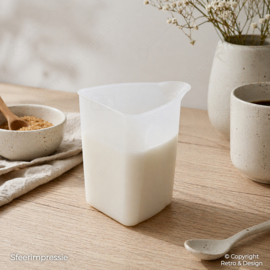 Tupperware Milchkännchen – Transparent Weiß – 90er Jahre