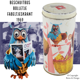 Vintage Bolletje Biscuit Tin – De Fabeltjeskrant Collectible (1969)
