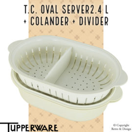 "For Culinary Surprises! The Tupperware Oval Dish: The Perfect Pasta Partner from 1991!"