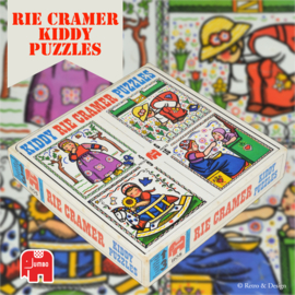 Vintage Puzzles von Rie Cramer, hergestellt von Jumbo, Kiddy Puzzles