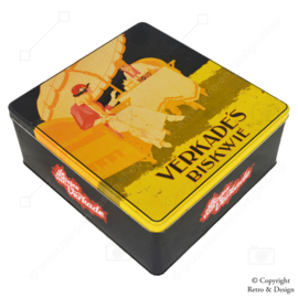 Enchanting Verkade Biscuit Tin with Iconic Verkade Girls - A Piece of History!