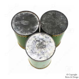 Ensemble de Boîtes de Rangement pour Café, Sucre et Thé : Charme Vintage des Années 1950-1960