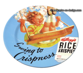 Vintage Kellogg's 2005 ontbijtbord, Swing to Crispness