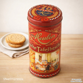 Vintage jubileumblik Van der Meulen Friesche Tafelbeschuit – 75 jaar (1985)