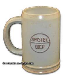 Amstel Bier Keramik Bierkrug aus den 60ern
