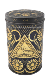 Vintage zylindrische Blechtrommel für reines Kakaopulver von EJO