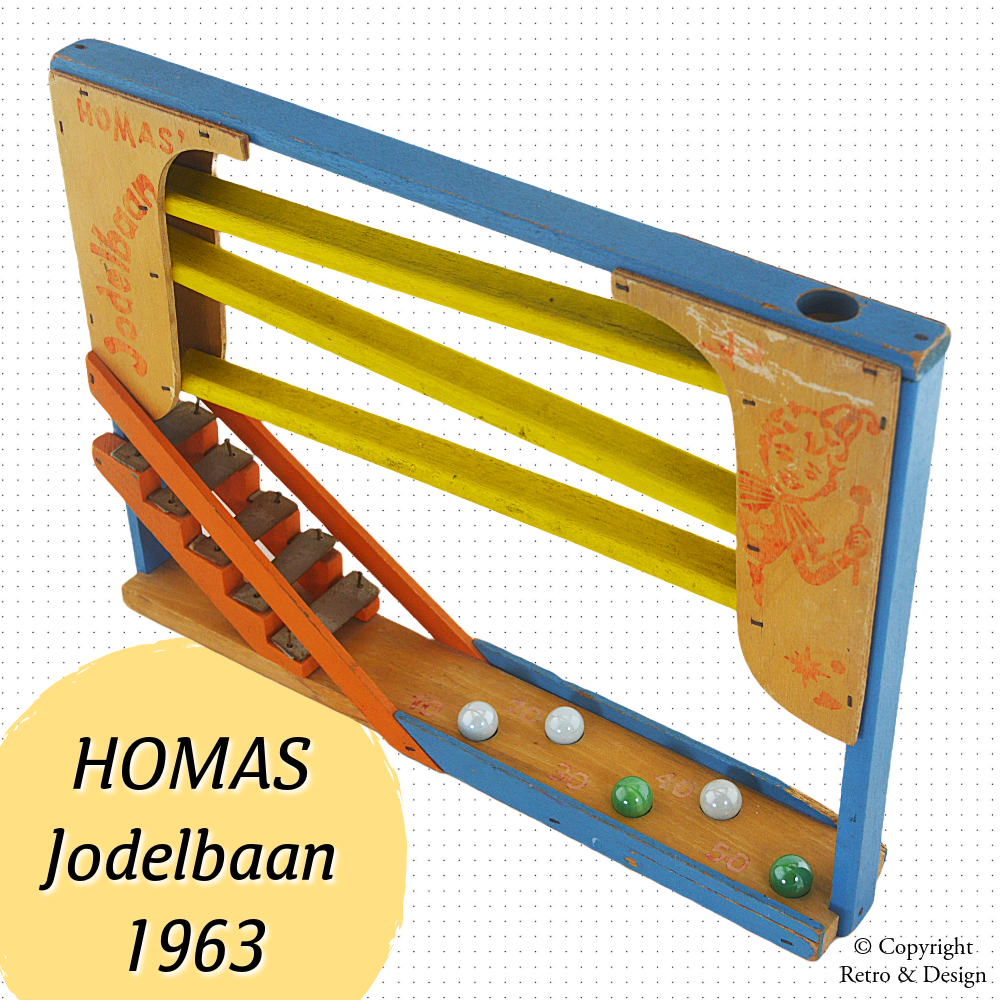 Juguete Nostálgico: Carrera de Canicas “Jodelbaan” de Homas – 1963