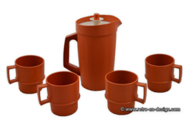 Vintage conjunto Tupperware. Jarra y tazas