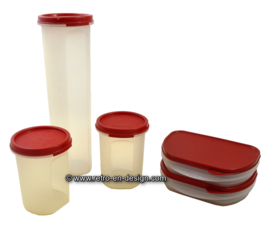 Vintage Tupperware opslagcontainers, ruimtemakers, opbergers, Modular Mates