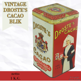 Lata vintage de cacao Droste de 1 kg – Con la enfermera y el efecto Droste