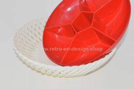 Vintage 60s / 70s snack bowl from Emsa in red and white