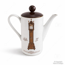 Tetera / Cafetera Vintage Nutroma Servicio de Relojes – Porcelana Mitterteich – Reloj de Pie Holandés