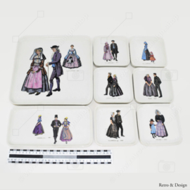 "Burgherdragt Serving set", juego de pastelería de porcelana de ocho piezas fabricado por Villeroy and Boch