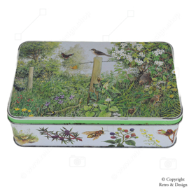 Cookie or Biscuit Tin for Verkade Cookies with Nature Decor