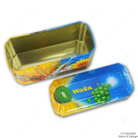 Wasa knäckebröd bewaarblik – kleurrijk vintage (1985–1999)