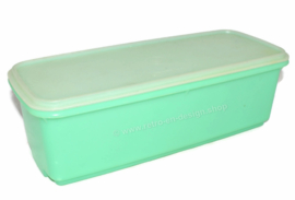 Vintage Tupperware groentendoos, brooddoos, bewaardoos in jade groen