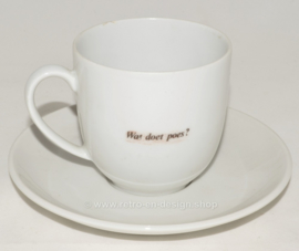 Tasses hollandaises en porcelaine avec soucoupe par ROYAL SCHWABAP de 1984 par Ter Steege