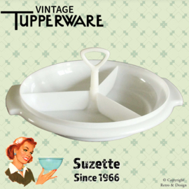 Tupperware "Suzette" Bandeja para Servir con Tres Compartimentos: Práctica, Estilosa y Duradera