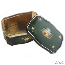 Lata de té vintage verde de Douwe Egberts para Pickwick Tea