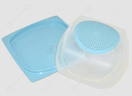 Tupperware CheeSmart Cubic, transparente y azul claro