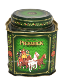 Series of four vintage tea tins for Pickwick Tea by Douwe Egberts