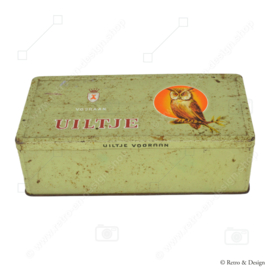 Vintage sigarenblik “Uiltje, Vooraan, La Bolsa, Kampen …”