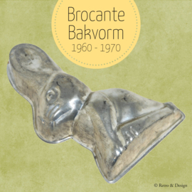 Brocante tin baking mould 'Hare' or 'Rabbit'