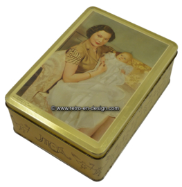 Vintage van Melle tin box. Grand Duchess Josephine Charlotte of Luxembourg