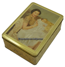 Vintage van Melle caja de lata. Gran Duquesa Josephine Charlotte de Luxemburgo