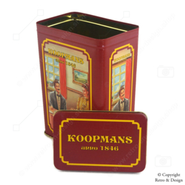 "The Taste of History: Koopmans Cake Mix Tin from the 1990s"