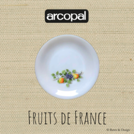 Arcopal France, breakfast plate, sandwich plate Fruits de France Ø 19 cm