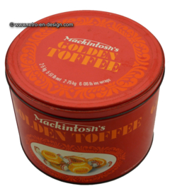 Vintage caja o tambor de caramelo Mackintosh's Golden Toffee