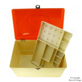 Vintage Curver Sewing Box from the 1970s: Stylish Storage Solution