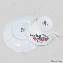 Taza y plato de porcelana "RICHMOND" - Bone China, Inglaterra