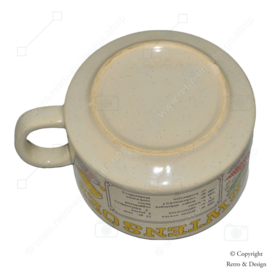 Vintage Erwtensoep Soepkom van geglazuurd aardewerk met Recept