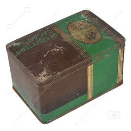 Vintage tin for green brand (Groenmerk) cocoa made by De Gruyter