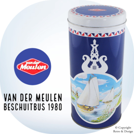 Boîte à biscuits vintage Van der Meulen – Un souvenir intemporel des saveurs néerlandaises