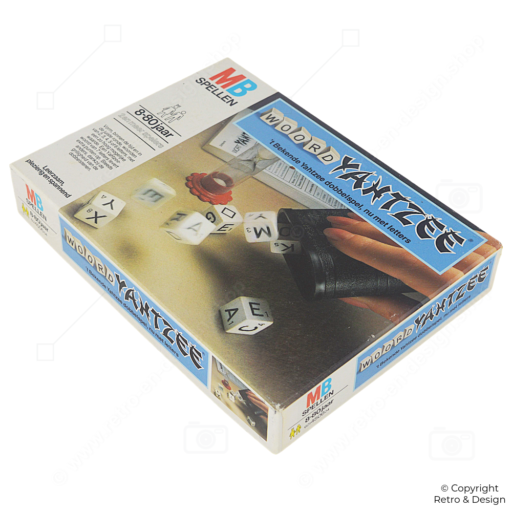 Woord Yahtzee Vintage 1979 – Het Klassieke Letterdobbelspel voor Taal- en Spelplezier